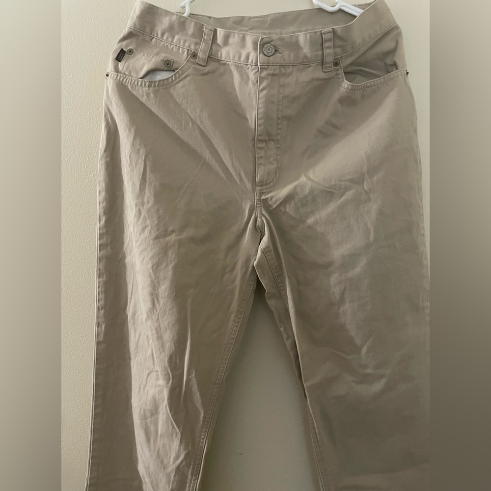 Ralph Lauren Tan Chino Pants Flat Front Lightweight